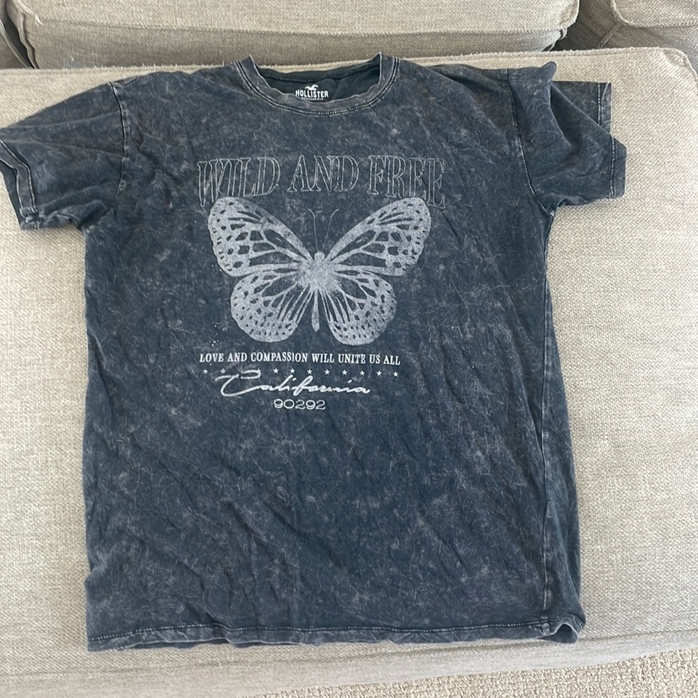 hollister xs gray black